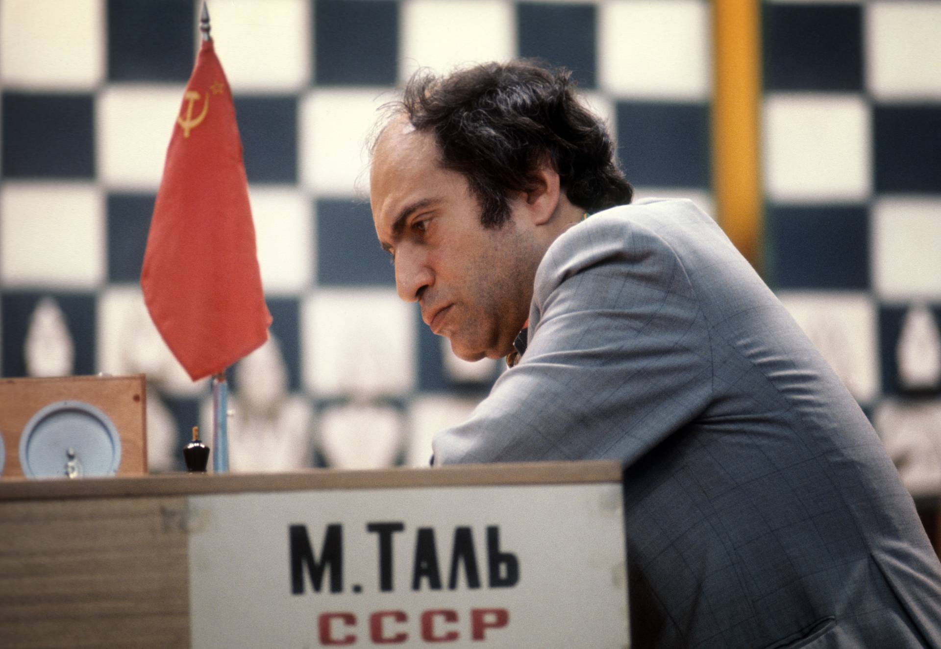Mikhail Tal at the Leningrad Interzonal, 1973.